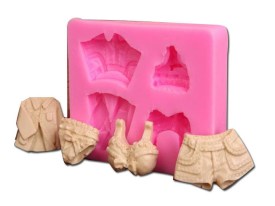 Molde silicona 4 ropa de mujer